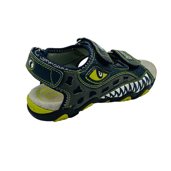 Geox Boys Blue Animal Theme Light Up Sandal, Size 13 - Right Shoe Only (Amputee) - Picture 2 of 6